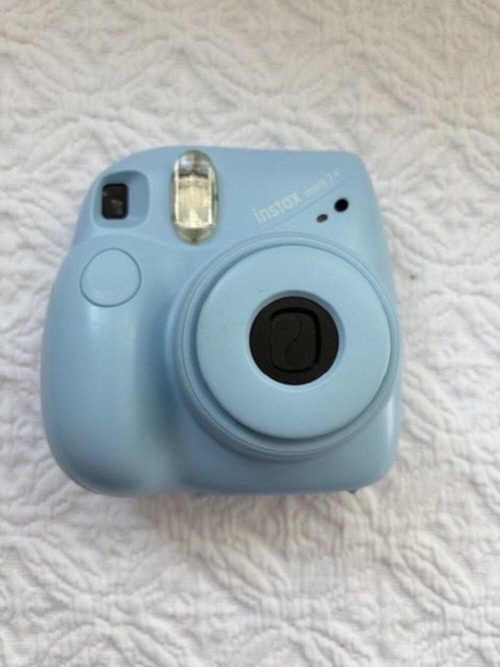 Fujifilm Instax Mini 7+ Light Blue Vintage Instant Film Camera for Quick Photos